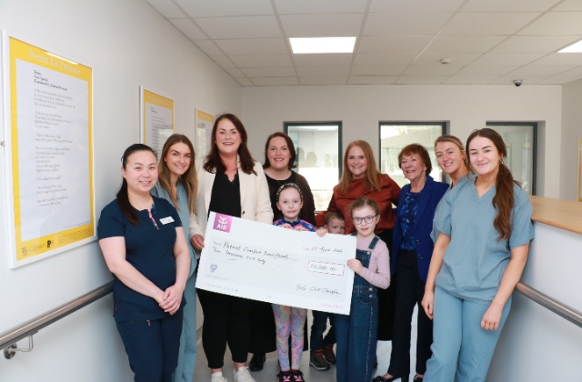 Connemara family raises €10,000 for Patient Comfort Fund at University Hospital Galway in memory of beloved Father