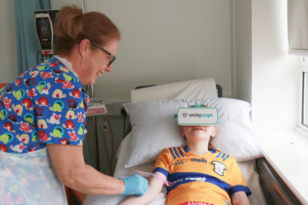 Virtual Reality Goggles supporting children at University Hospital Galway Virtual Reality Goggles supporting children at University Hospital Galway