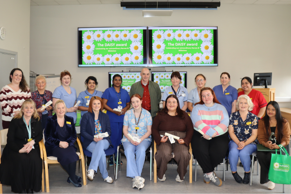 Nurses from LUH who were nominated for a Daisy Award at todays Daisy Award Ceremony