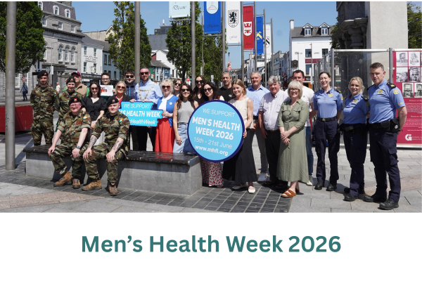 Councillor Mike Cubbard, Mayor of Galway city and partner agencies at launch of Galway Men’s Health Week 2026
