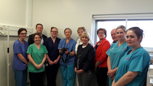 Presentation of Dermalite equipment by Hospital Action Committee to Plastics Team at RUH