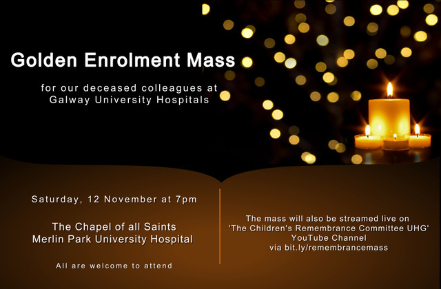 Children's Remembrance Committee to hold Annual Golden Enrolment Mass